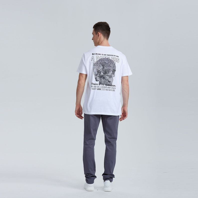 Polera Print Blanco Ii Hombre-2