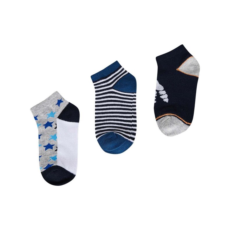 Calceta Deportiva Niño Tripack Azul I Fashion's Park-0