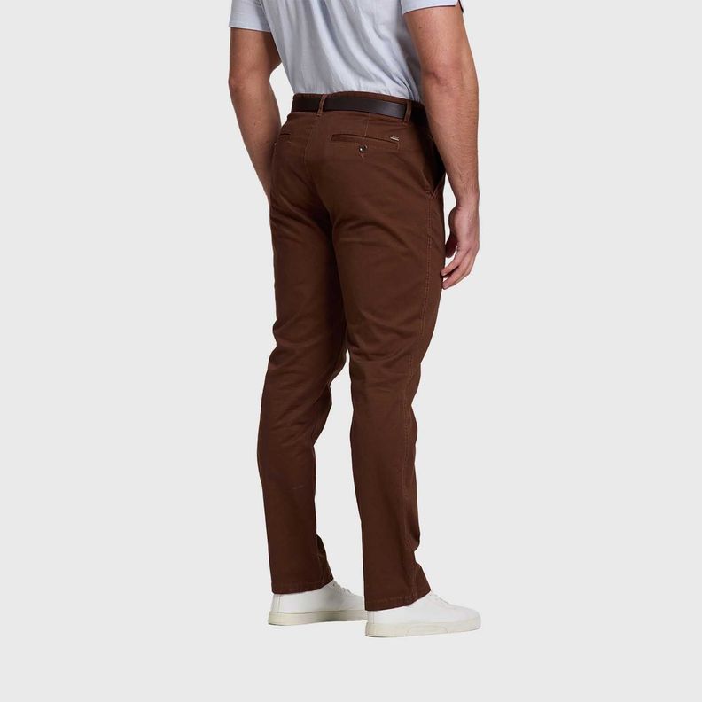 Pantalón Hombre Chino Cinturon Cafe Fashion's Park-2
