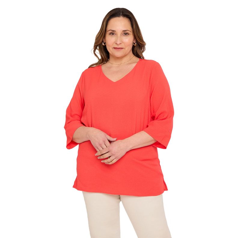 Blusa Mujer Lisa Coral Fashions Park-0
