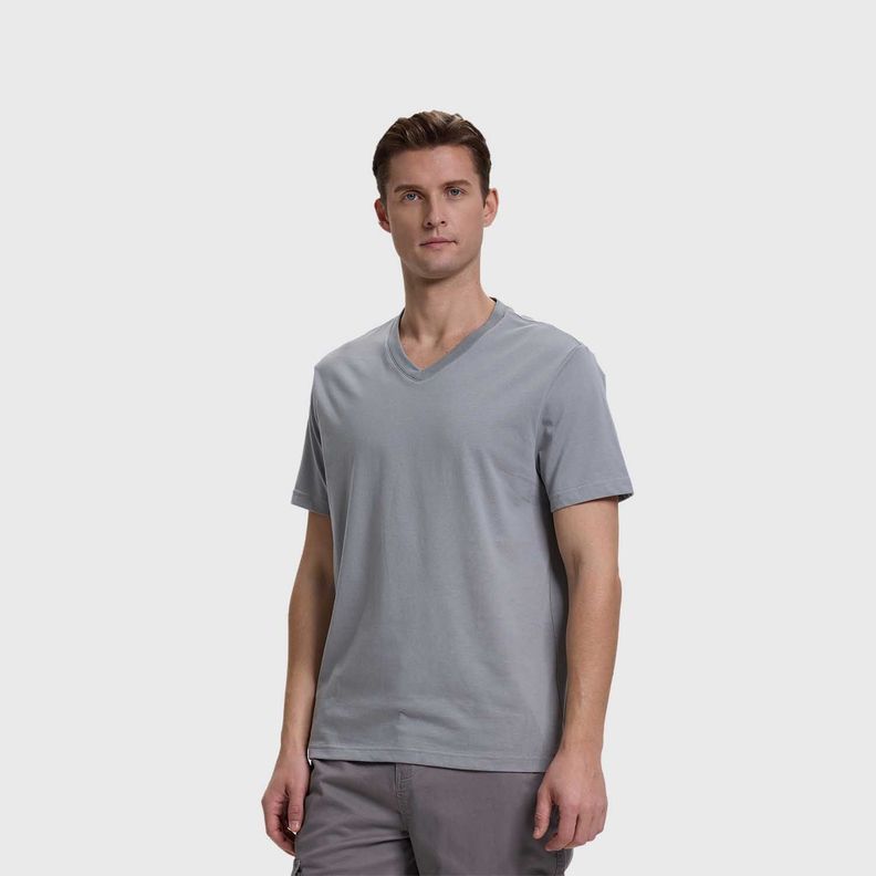 Polera Hombre Casual Básica Gris Fashion's Park-1