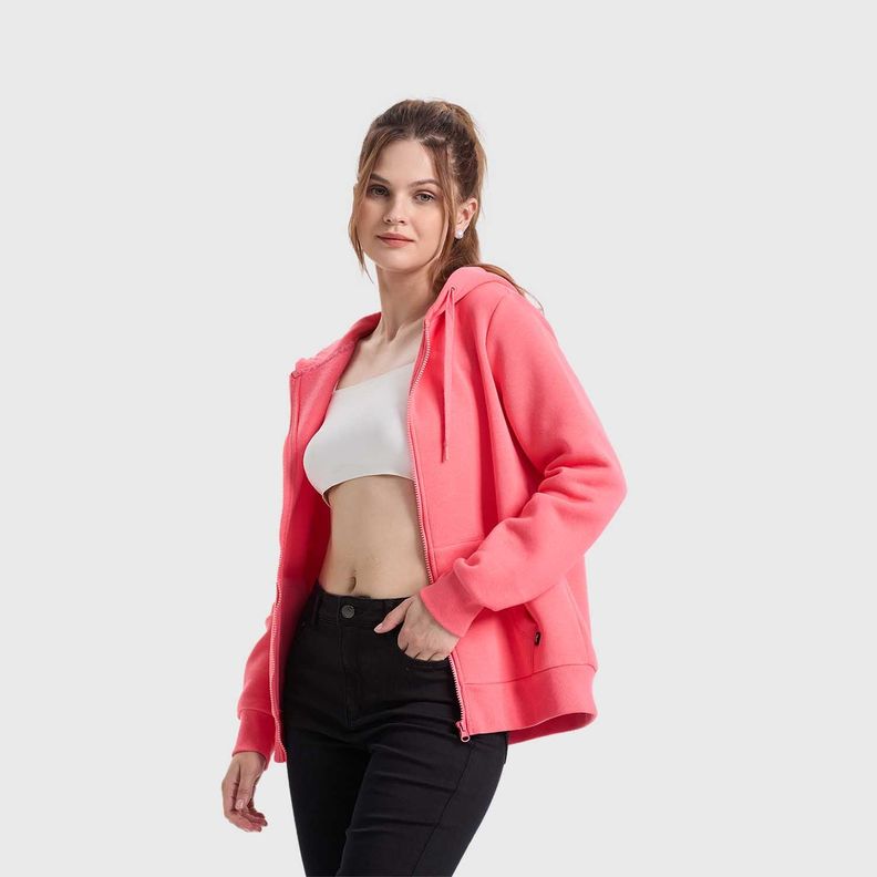 Polerón Mujer Hoodie Coral Fashion's Park-1