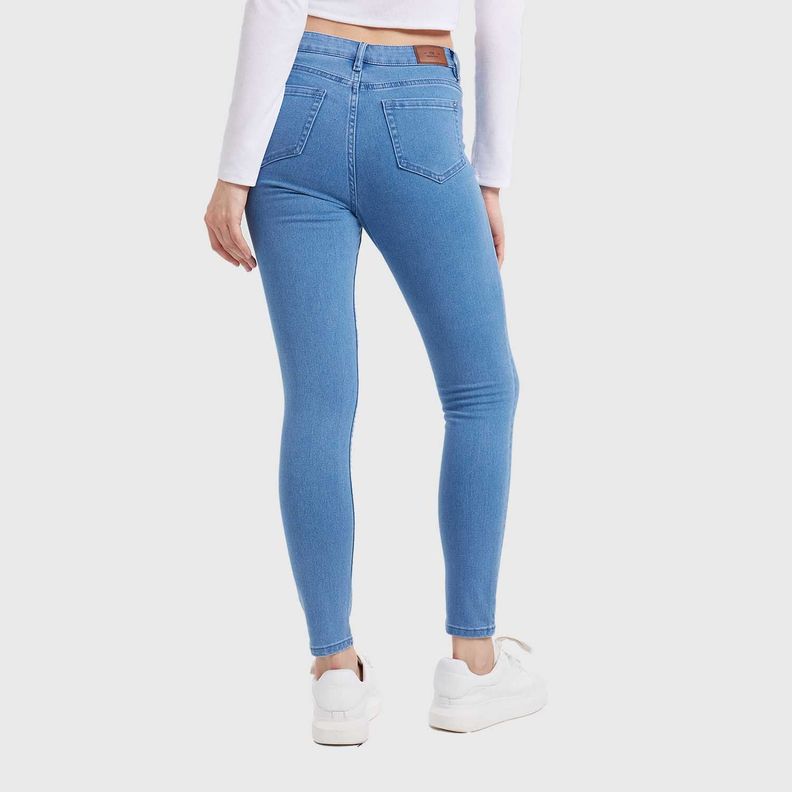 Jeans Mujer Emilia Super Skinny Azul Claro Fashion's Park-2