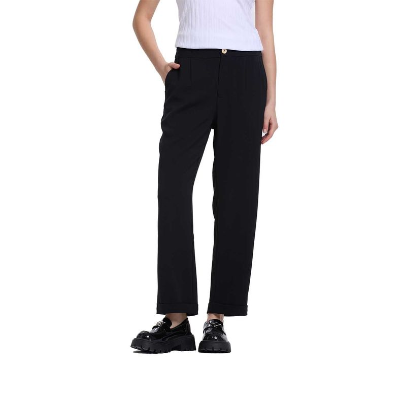 Pantalón Sastrero Mujer Sastrero  Negro Fashion's Park-0
