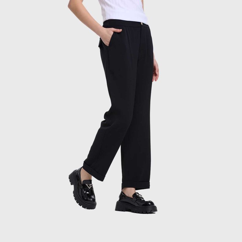 Pantalón Sastrero Mujer Sastrero  Negro Fashion's Park-1
