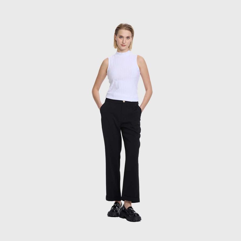 Pantalón Sastrero Mujer Sastrero  Negro Fashion's Park-3