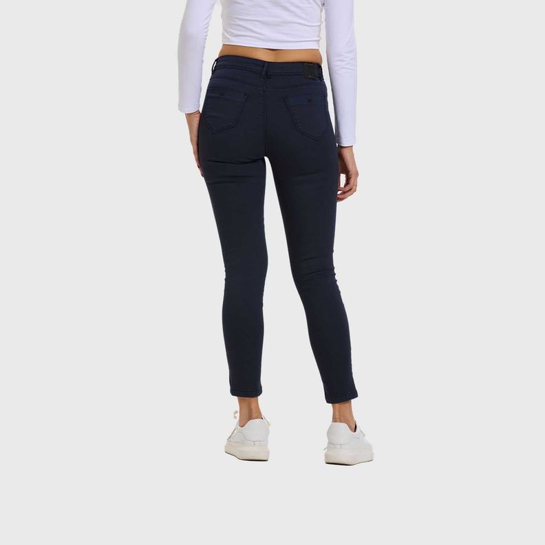 Jeans Mujer Super Skinny Color Azul Marino Fashion's Park-2