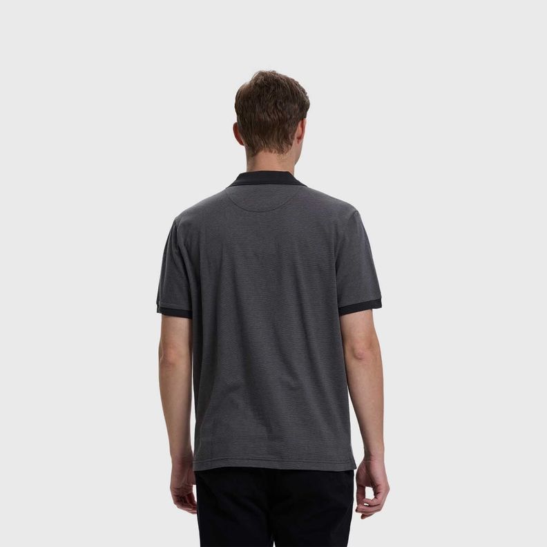 Polera Hombre Lisa Gris Melange Fashion's Park-2