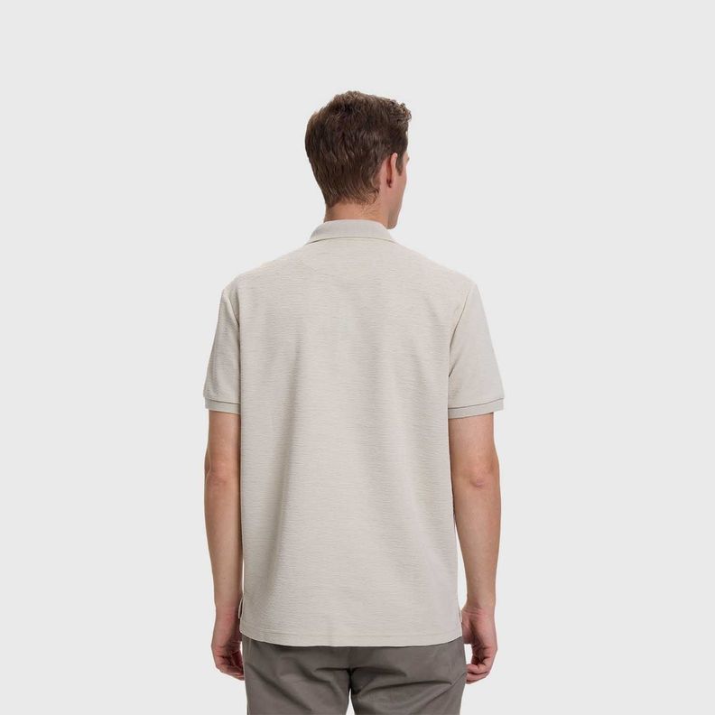 Polera Hombre Textura Gris Claro Fashion's Park-2