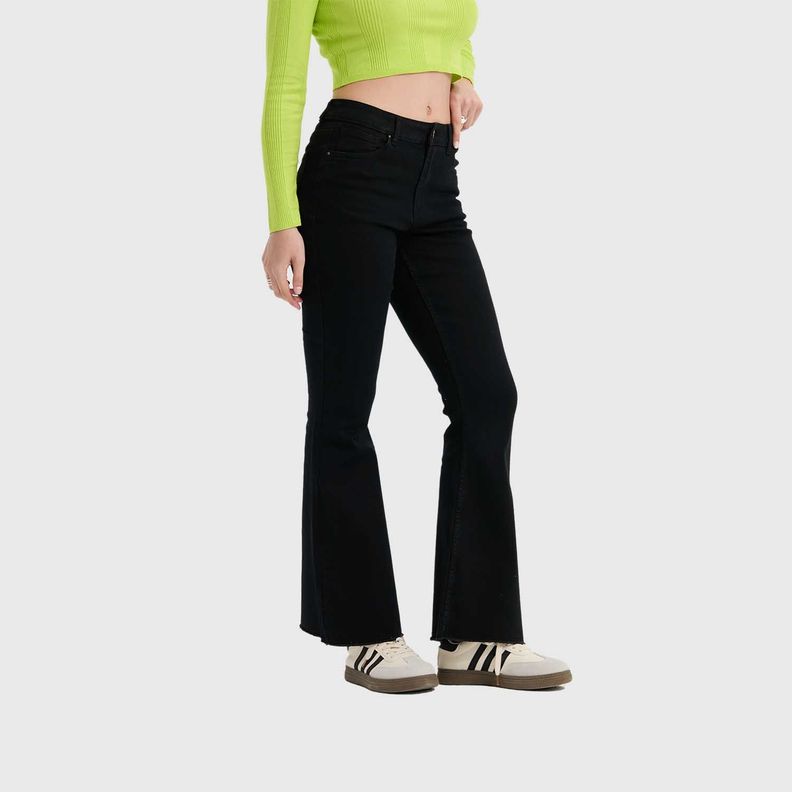 Jeans Mujer Flare Monse Negro III  Fashion's Park-1