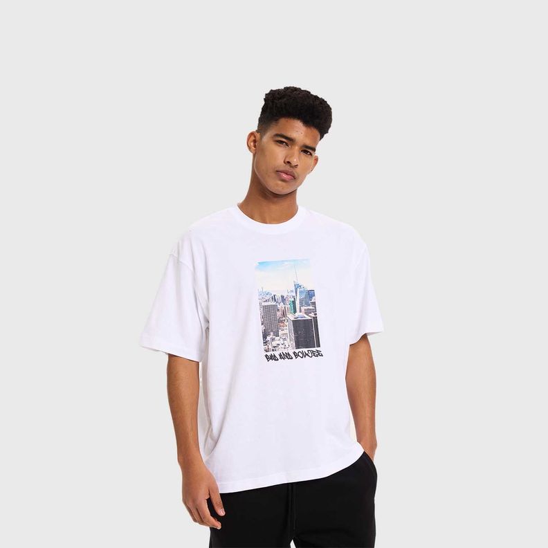 Polera Hombre City Blanco Fashion's Park-1