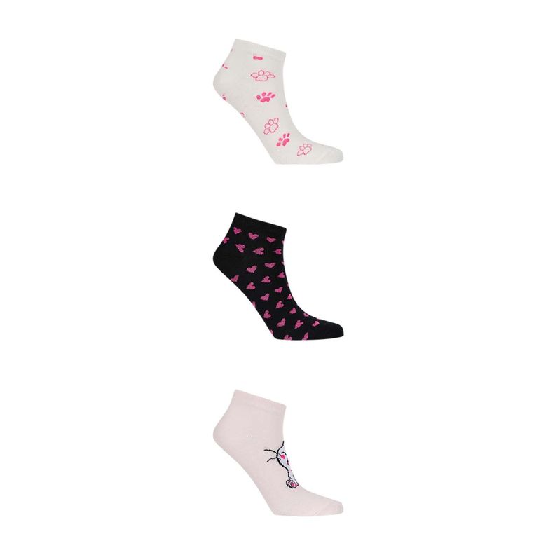 Calceta Deportiva Mujer Tripack P Blanco Invierno-0