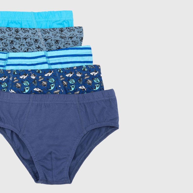 Boxer Niño Pack 5 Print Azul I Fashion´s Park-1