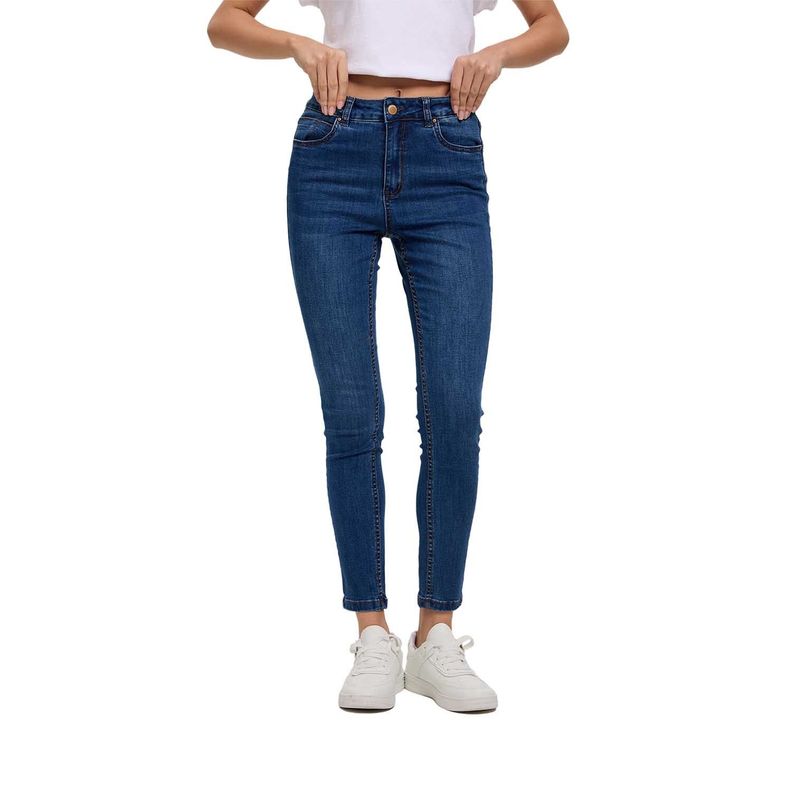 Jeans Mujer Super Skinny Emilia Azul I Fashion's Park-0