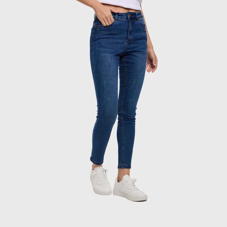 Jeans Mujer Super Skinny Emilia Azul I Fashion's Park-1