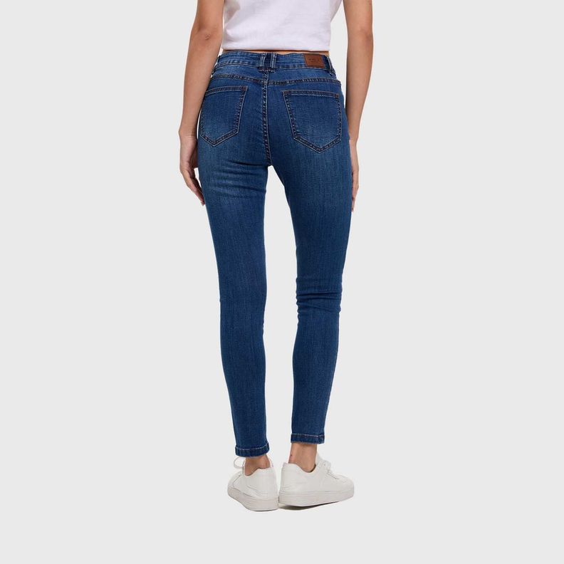 Jeans Mujer Super Skinny Emilia Azul I Fashion's Park-2