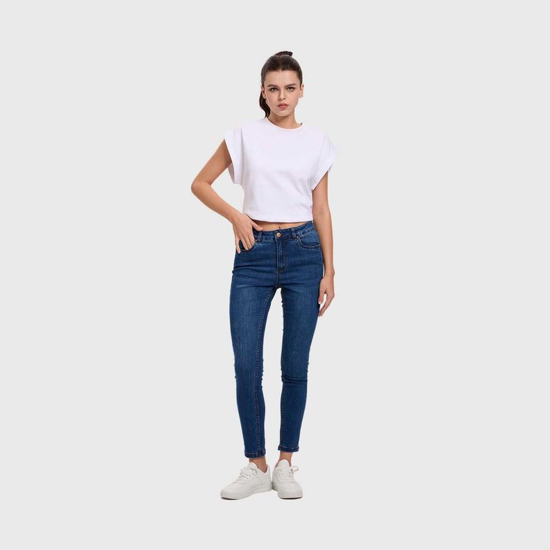 Jeans Mujer Super Skinny Emilia Azul I Fashion's Park-3