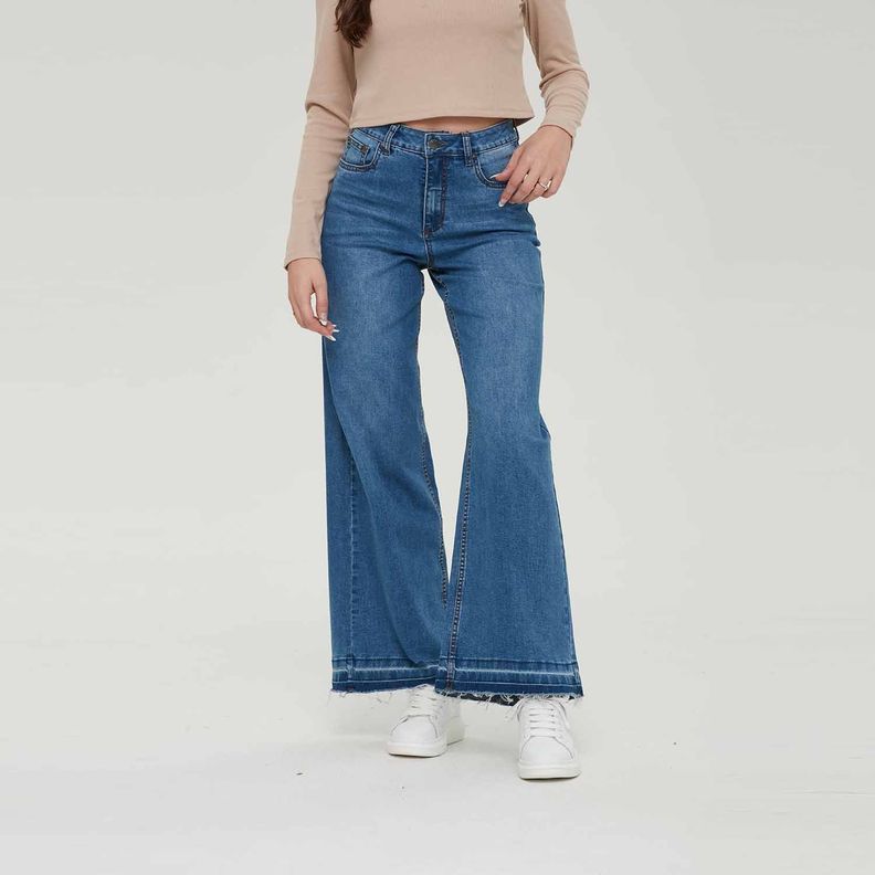 Jeans Mujer Palazzo Azul Fashion´s Park-0