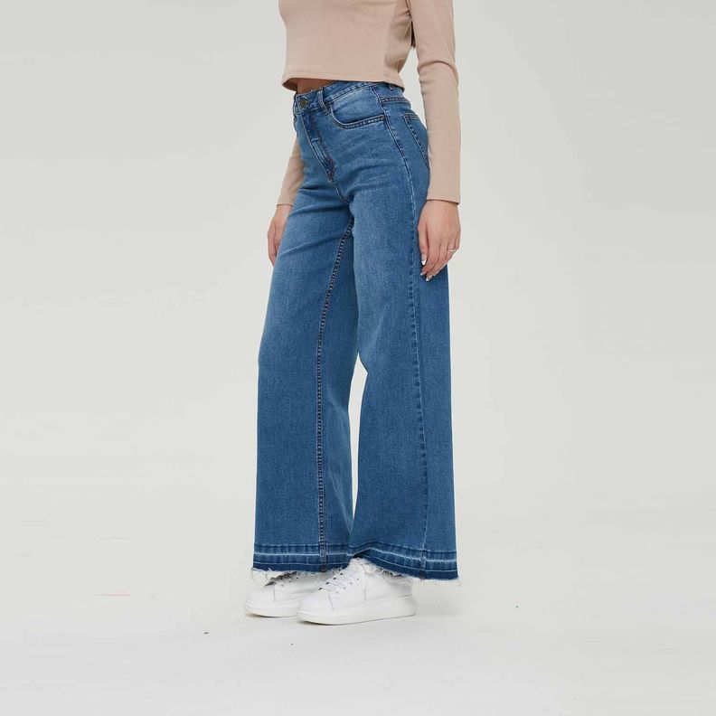 Jeans Mujer Palazzo Azul Fashion´s Park-1
