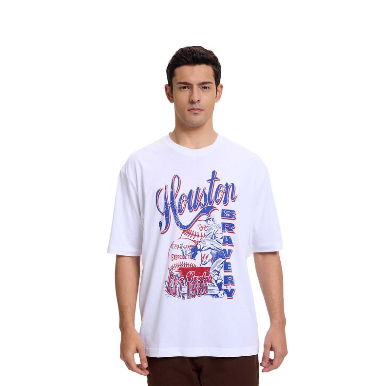 Polera Hombre Print Blanco III  Fashion's Park-0