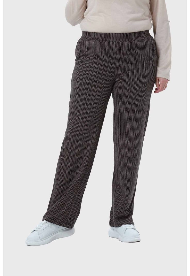 Calza Mujer Con Bolsillo Café