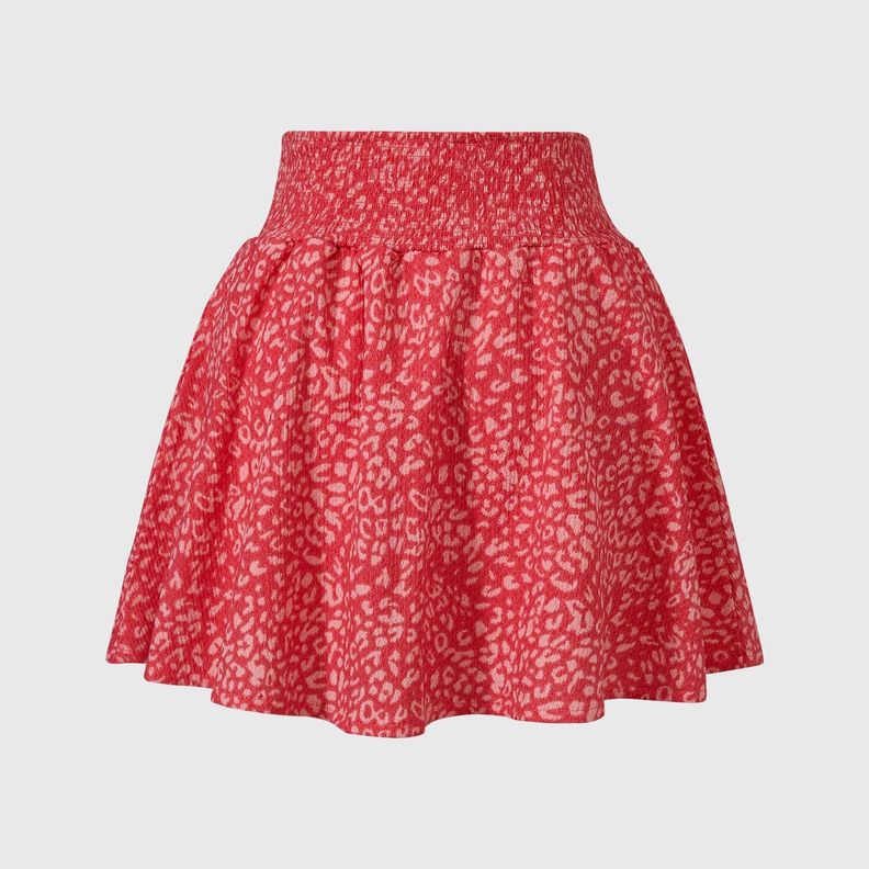 Falda Niña Short Coral Oscuro Fashion's Park-1