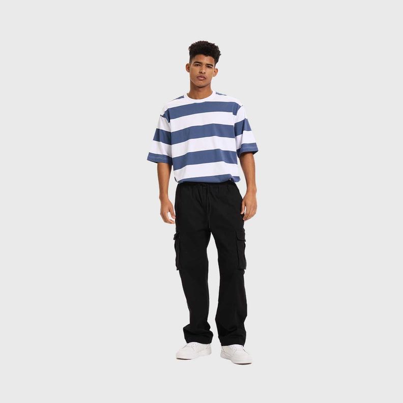Pantalón Hombre Jogger Cargo Negro Fashion's Park-3
