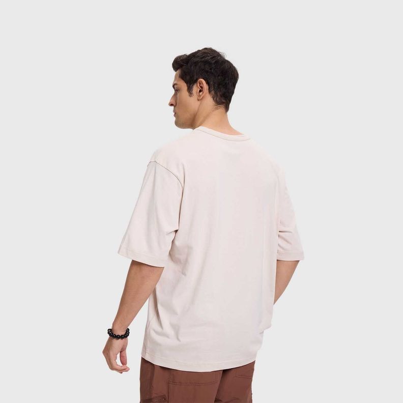 Polera Hombre Print Posicional Beige Fashion's Park-2