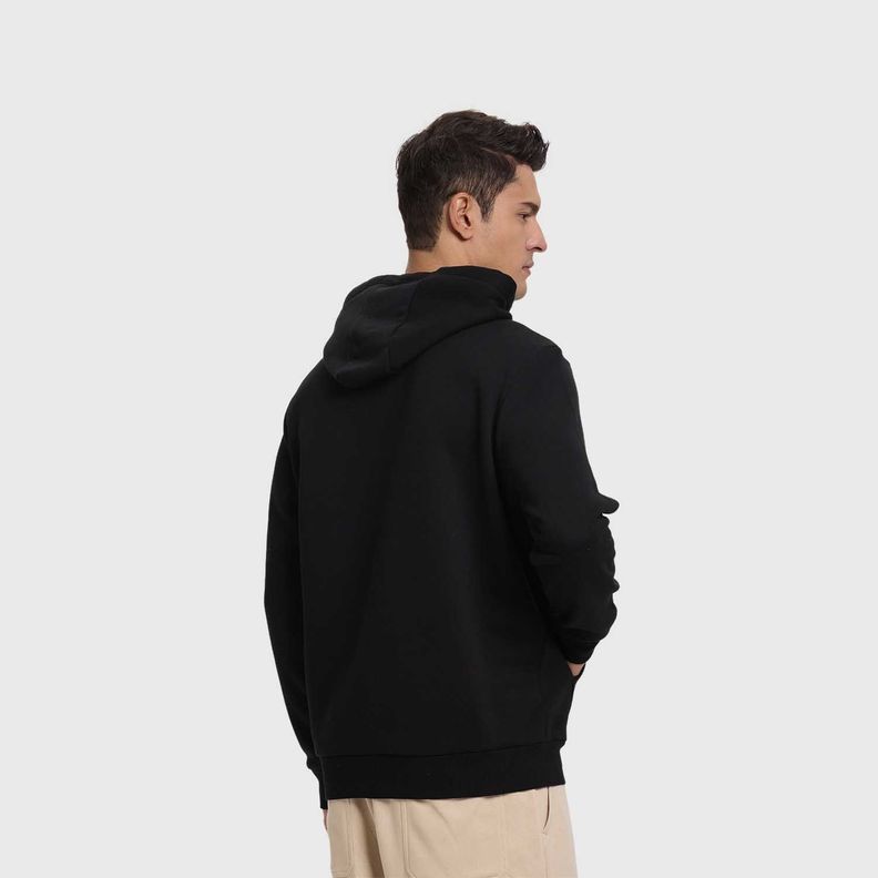 Polerón Hombre Hoodie Básico Negro Fashion's Park-2