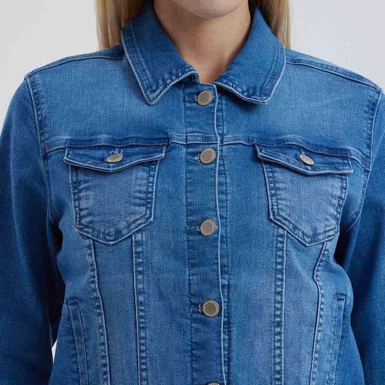 Chaqueta Mujer Clásica Azul-3