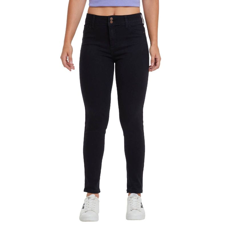 Jeans Skinny Push Up Jeny Negro Mujer-0