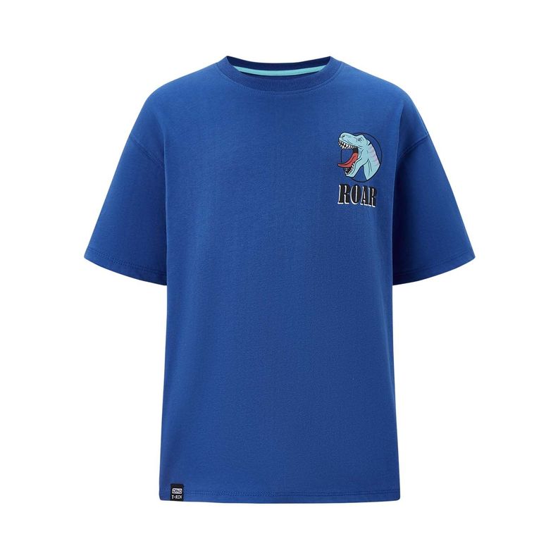 Polera Niño Oversize Estampado Azulino Fashion's Park-0