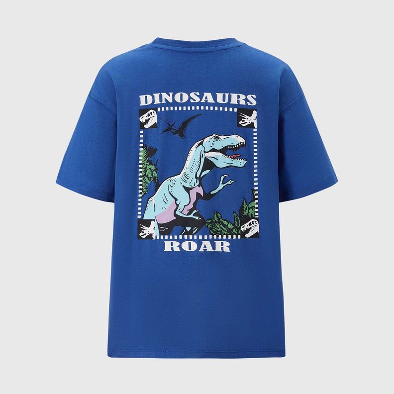 Polera Niño Oversize Estampado Azulino Fashion's Park-1