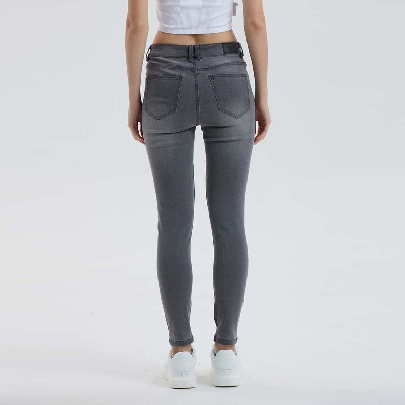 Jeans Mujer Super Skinny Estela Gris-2