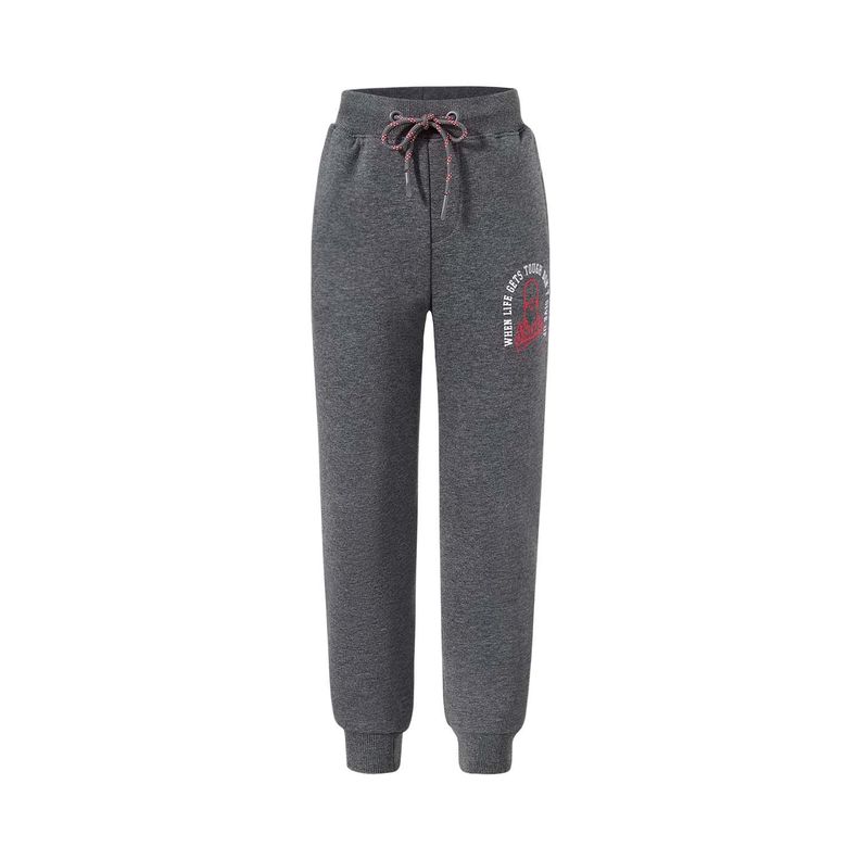 Pantalón Buzo Niño Jogger Print Marengo Melange I-0