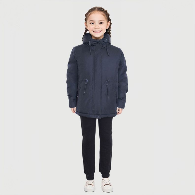 Parka Impermeable Azul Marino Niña-3
