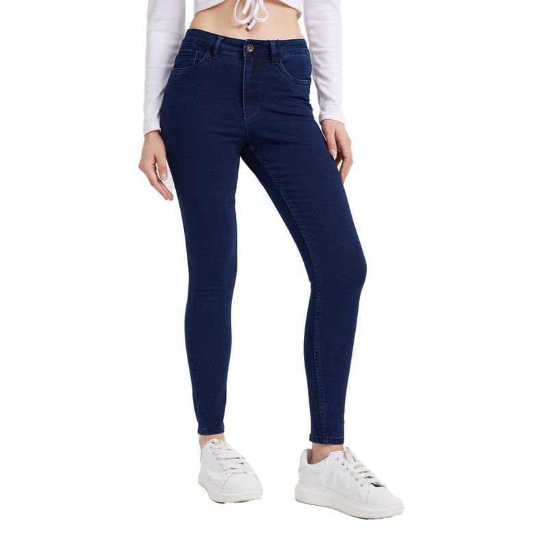 Jeans Mujer Super Skinny Emilia Azul Marino Fashion´s Park-0