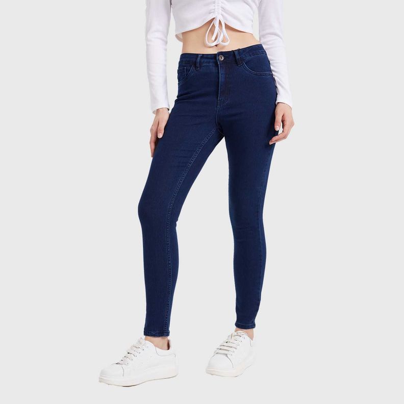 Jeans Mujer Super Skinny Emilia Azul Marino Fashion´s Park-1