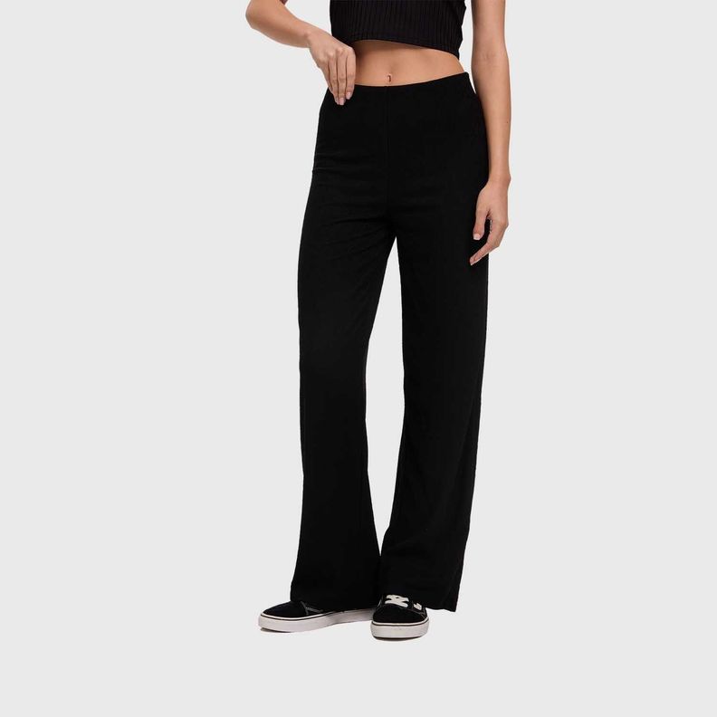 Pantalón Mujer Textura Negro Fashion's Park-1