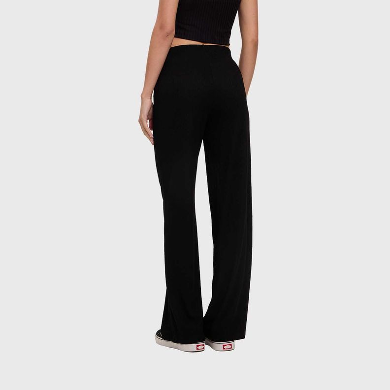 Pantalón Mujer Textura Negro Fashion's Park-2