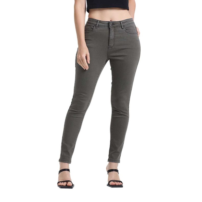 Jeans Mujer Emilia Color Verde Militar Fashion's Park-0