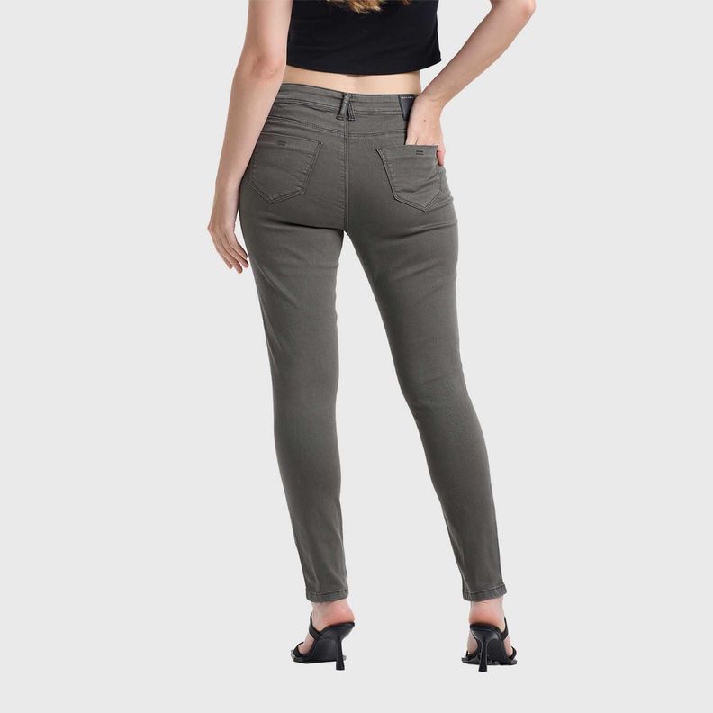 Jeans Mujer Emilia Color Verde Militar Fashion's Park-2