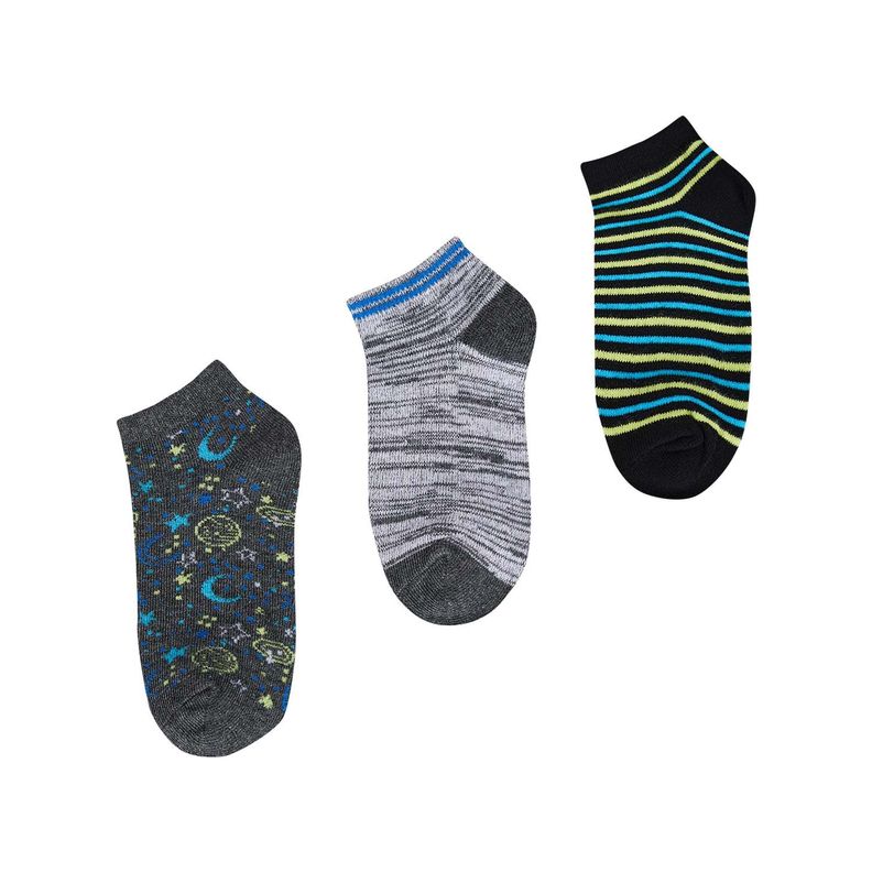 Calceta Deportiva Niño Tripack Gris Fashion's Park-0