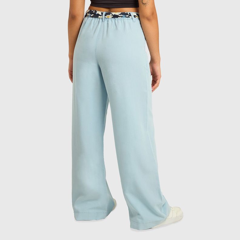 Jeans Mujer Palazzo Pañuelo Azul Claro Fashions Park-2