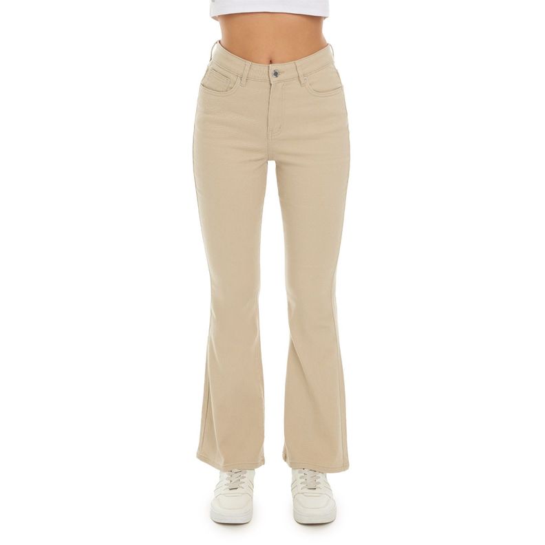 Jeans Mujer Flare Color Camel Fashion's Park-0