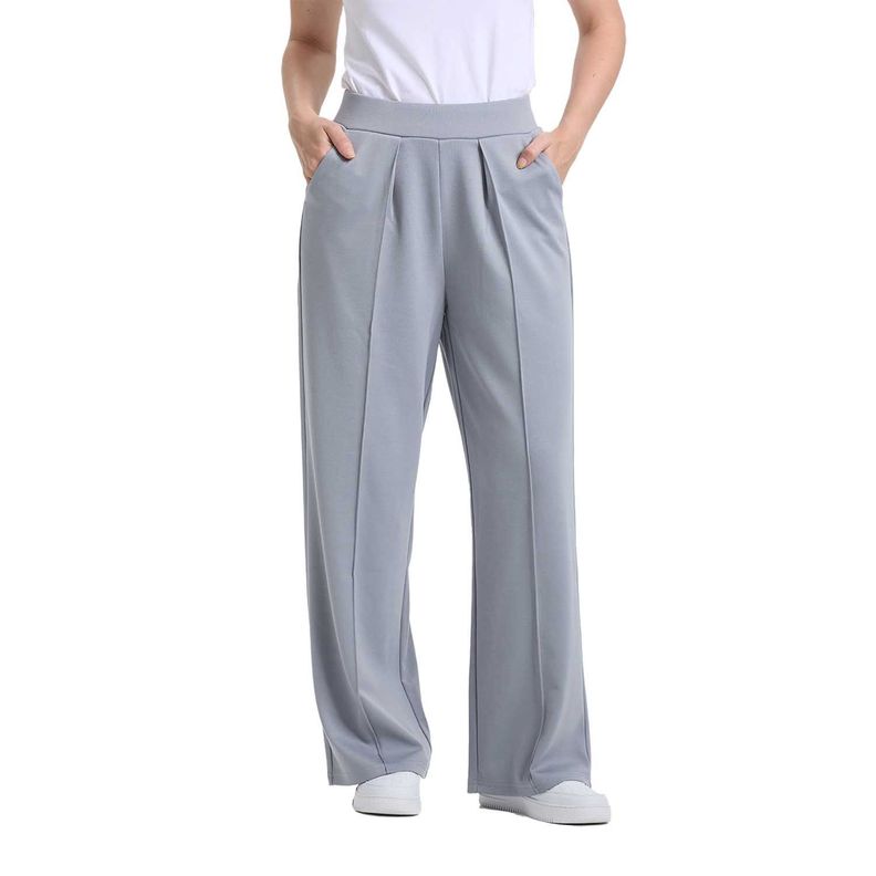 Pantalón Mujer Sastrero Pretina Gris Claro Fashion's Park-0