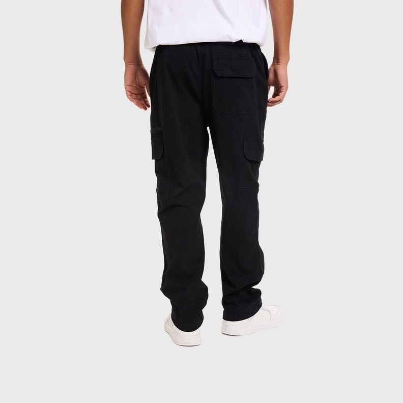 Pantalón Hombre Cargo Pretina Negro Fashion's Park-2