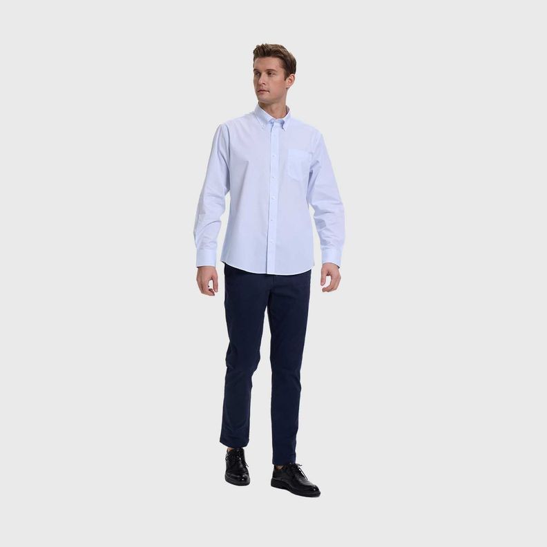 Camisa Hombre Mini Print Blanco Iv  Fashion's Park-3