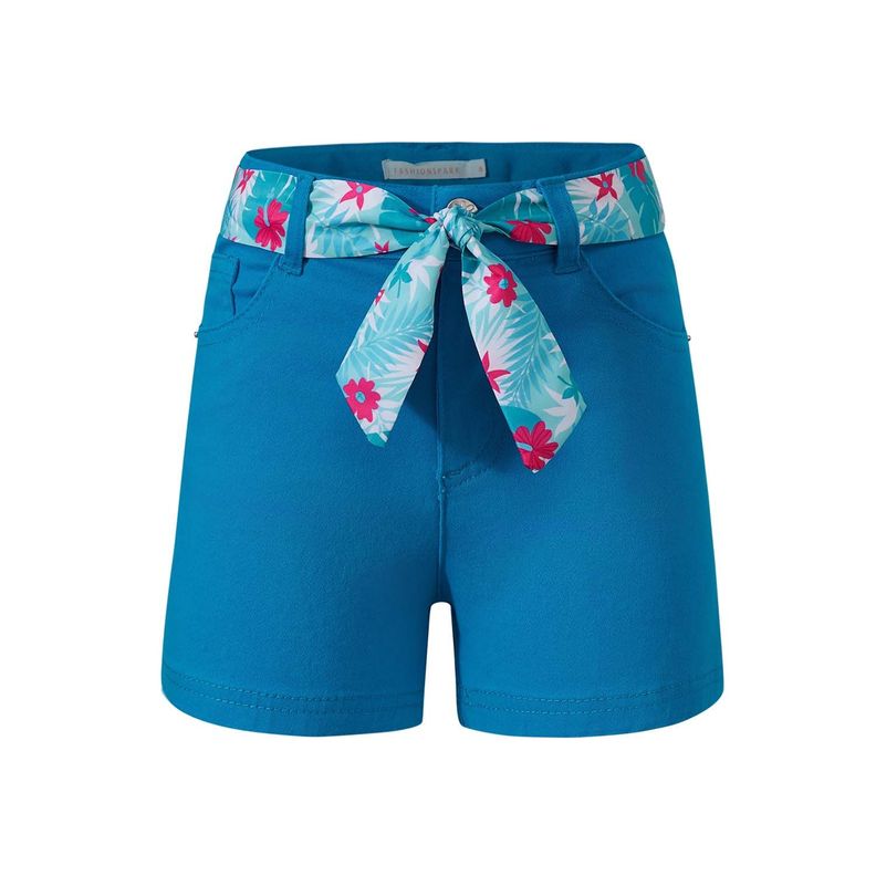 Short Niña Gabardina Color Azulino Fashions Park-0