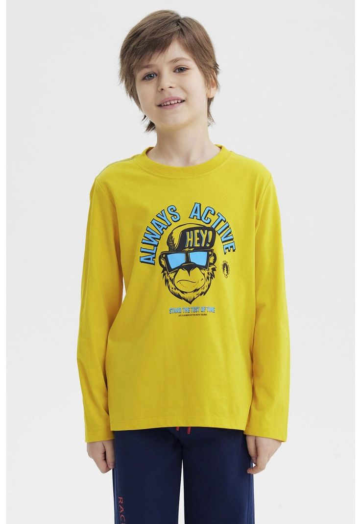 Polera Niño Slim Amarillo